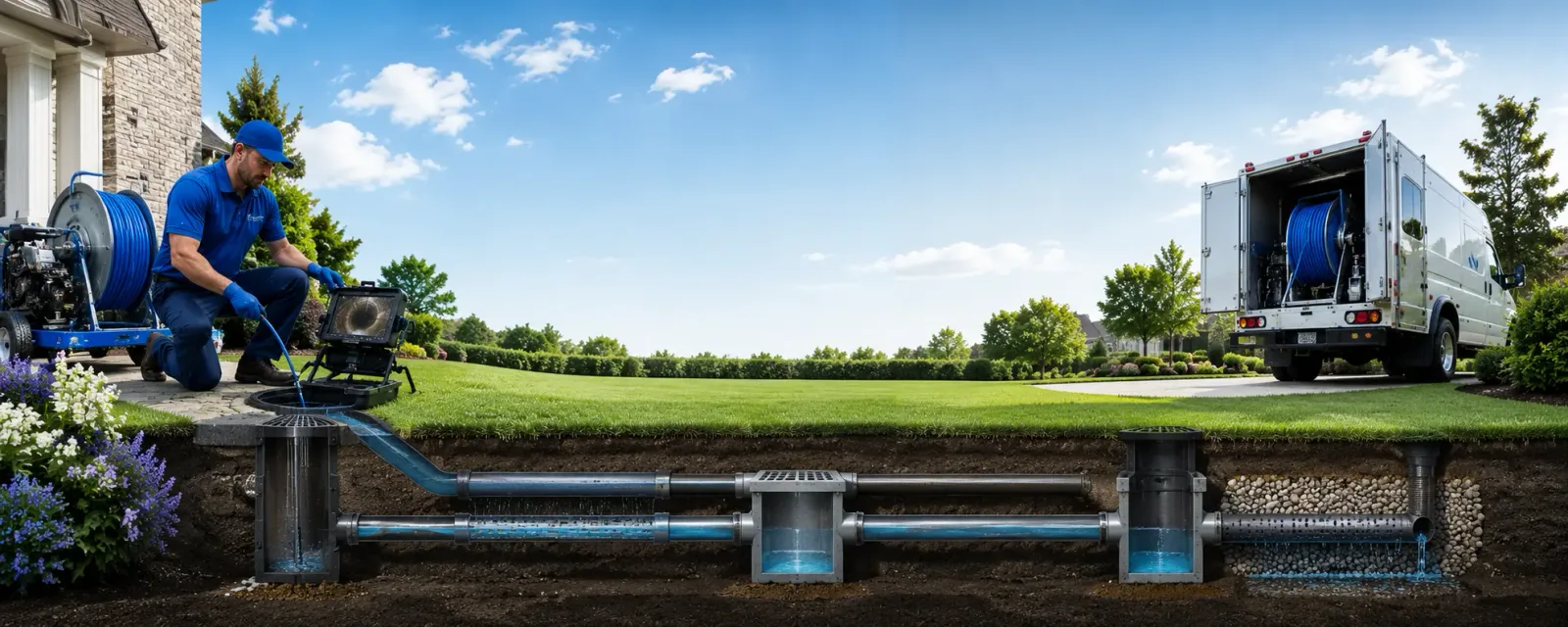 Outdoor drain cleaning information for Armstrong, MO